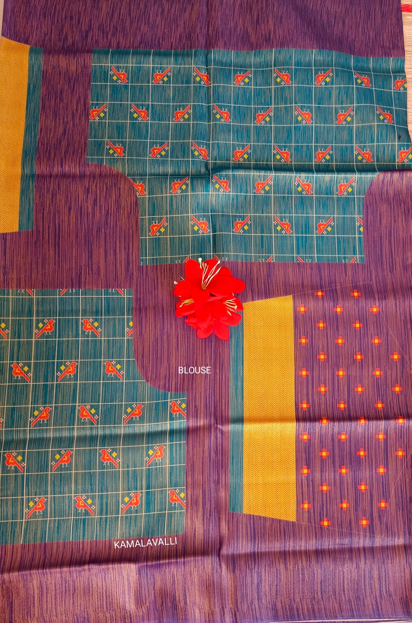 Linen Silk Saree Peacock Green