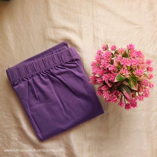 Ankle Fit Leggings Lilac Purple Colour